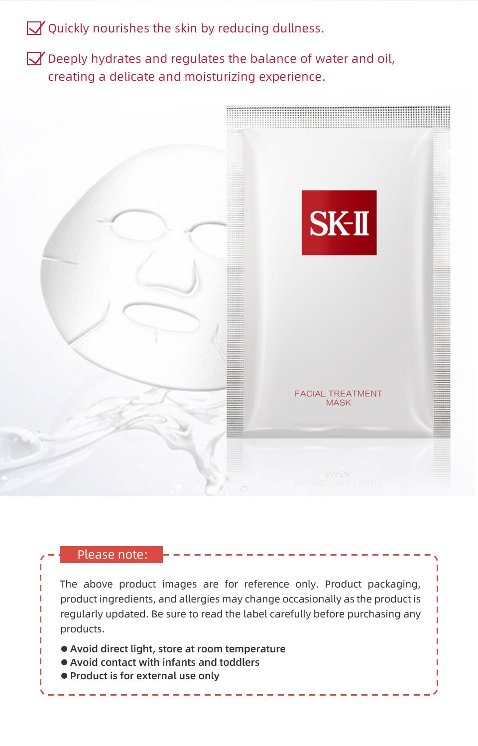 Skii Facial Treatment Mask 6pcs T&T Supermarket